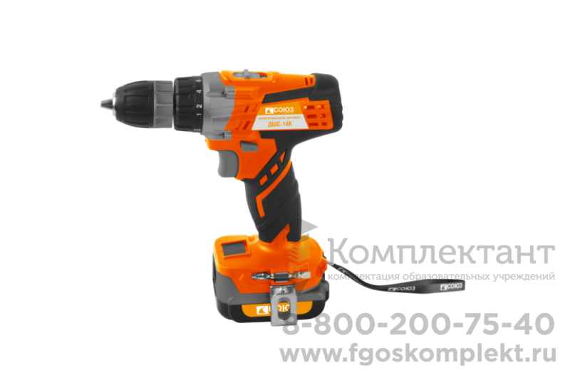 Дрель аккумуляторная СОЮЗ ДШС-14К