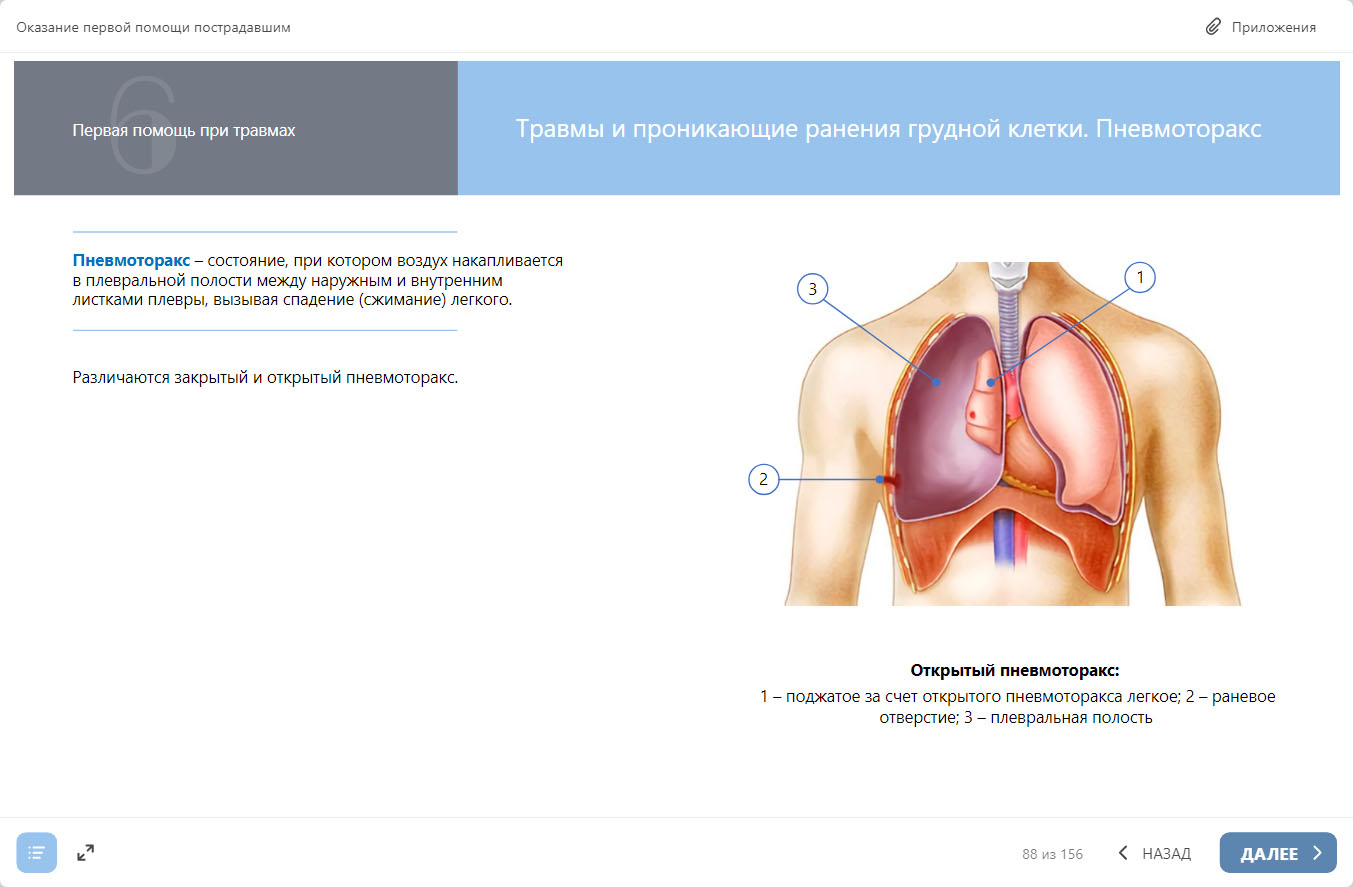 Оказание первой помощи пострадавшим