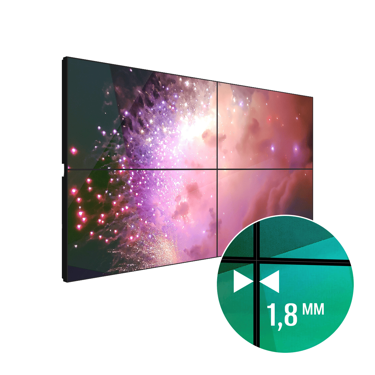 Видеостена LigaSmart  2х2 / 1,8 мм