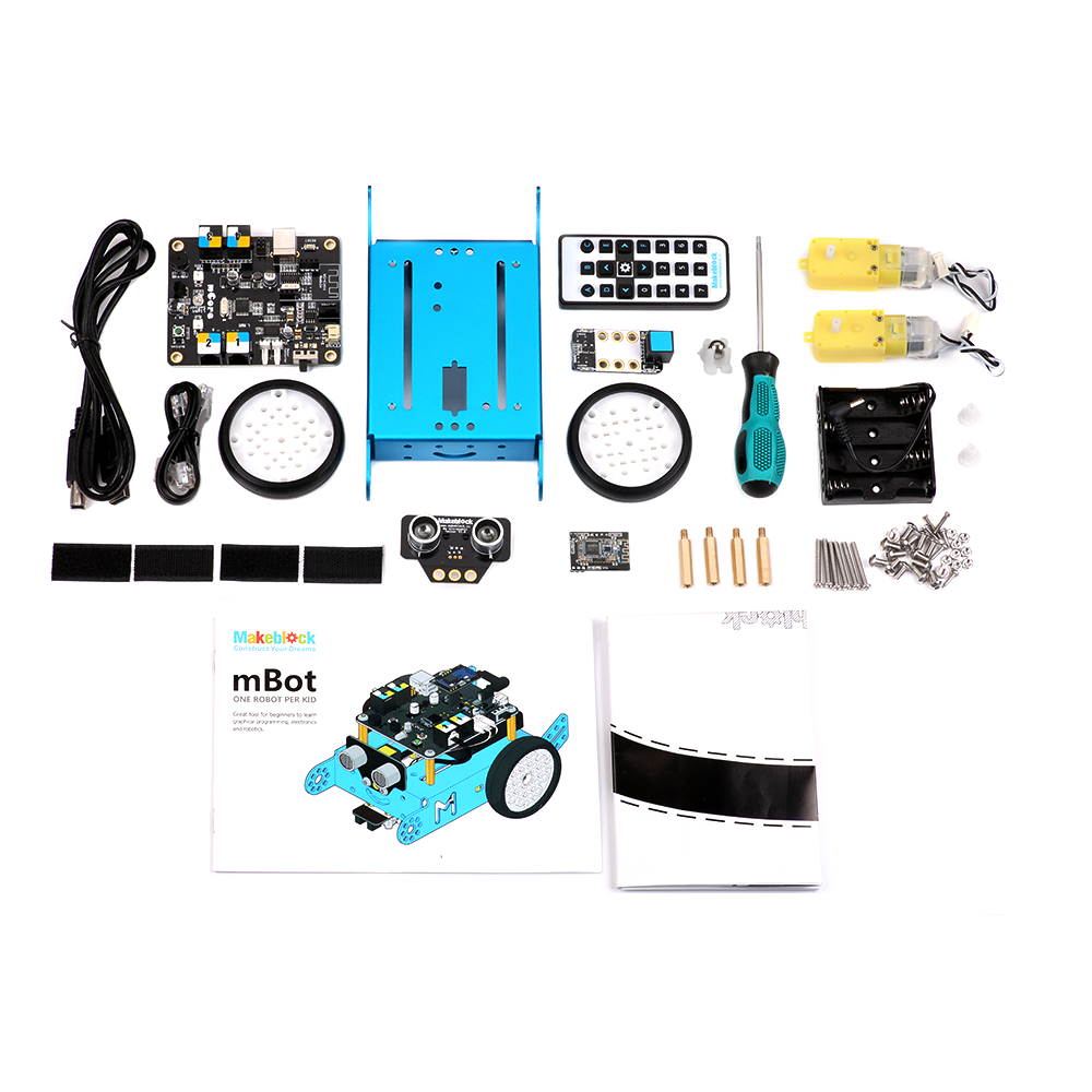 Образовательный набор mBot (мБот)  v1.1-Blue (-Синий)  (Bluetooth Version (Версия) )