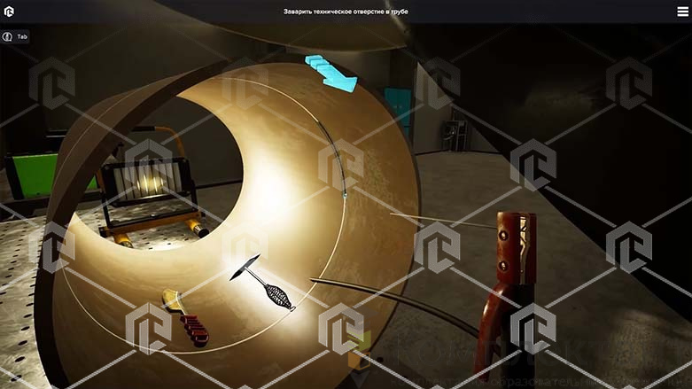 VR Процедурный тренажер "Изучение технологии сварочного производства" К3