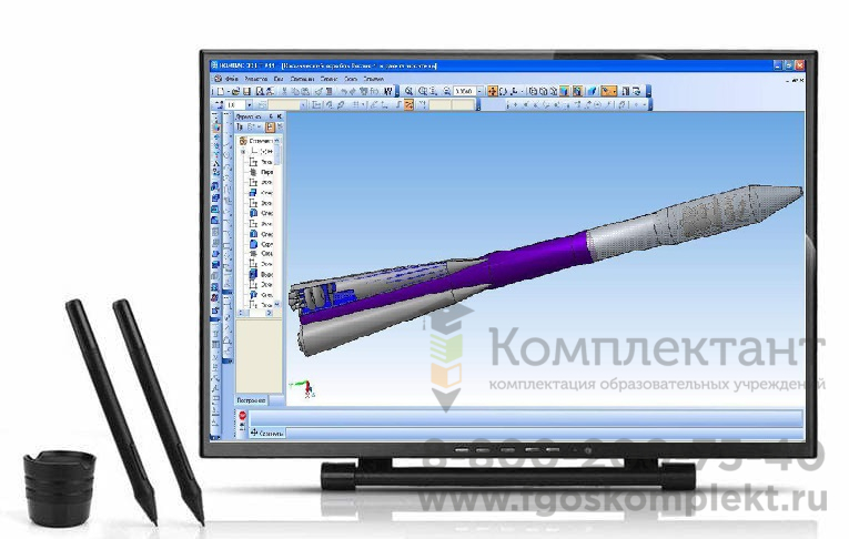 Графическая станция для моделирования Инноватор Дизайн Про Core i7 2 монитора версия Учитель